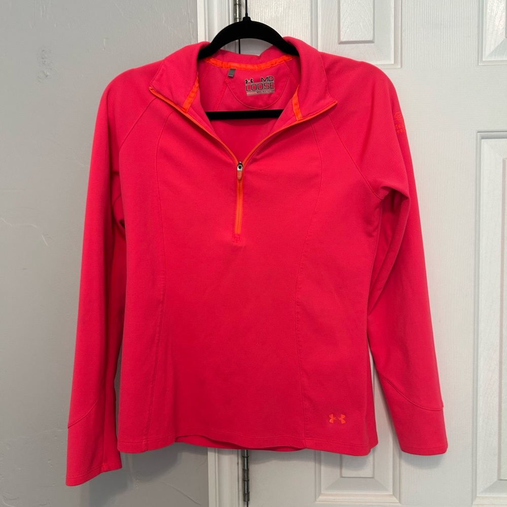 Under Armour Women's Vivid Pink Half-Zip Hoodie